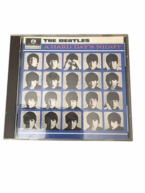 The Beatles CD Back Cover – White and Black Text